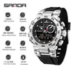 Sanda Reloj Digital Más Vendido Temu Reloj Juvenil Genial Multifuncional Hombres Luminoso Impermeable Casual Dropshipping