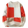 Venta Caliente Transfronteriza Suéter Holgado de Punto para Hombre de Cuello Alto Medio Ropa de Punto para Hombre Talla Grande Directo del Fabricante