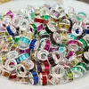 Peluca Nueva de Alta Calidad Accesorios para Rastas Pulsera de Cuentas DIY Cuentas Espaciadoras Anillos de Diamantes de Aleación Coloridos Cuentas con Agujero Grande Cuentas Sueltas