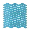 Cinta Transparente Antideslizante para Escaleras de Piso Resistente al Desgaste, Adhesivo Fuerte, Impermeable, Forma de S, Pegatinas Antideslizantes de PEVA para Baño