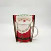 Juego de Taza y Platillo para Café Estilo Retro Blanco y Negro Rayado Estilo Europeo con Borde Dorado para Hogar y Oficina Taza para Desayuno Leche Taza de Café