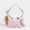 Bolso de Moda Nuevo 2026 para Mujer, Diseño de Nicho, Bolso Cuadrado Pequeño de Gama Alta, Bandolera de un Solo Hombro, Bolso Tejido Puramente Hecho a Mano