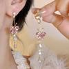 Nuevos Aretes Transfronterizos de Lazo de Perla Imitación Moda Retro Europea y Americana Popular Celebridad de Internet Lujo Ligero Aretes de Alta Gama para Mujer