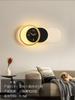 Novo Relógio lâmpada de parede quarto cama cabeça luz de luxo criativo sala de estar sala de jantar fundo lâmpada de parede tecnologia sentido modelagem lâmpada decorativa