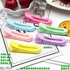 Clip ovalado de 6 cm de color caramelo, bonito clip lateral para niña, material de bricolaje, horquilla rota para estudiante, flequillo, horquilla sin costuras