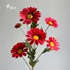 6 Margaridas Artificiais para Decoração de Casa, Adereços de Foto, Buquês de Mesa de Casamento e Arranjo de Cena
