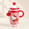 Nueva Taza Térmica de Gran Capacidad Acero Inoxidable 316 Aspecto de Alta Calidad Taza de Agua para Mujer, Estudiante Portátil para Exteriores Taza con Popote