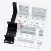 Conector de Esquina para Extrusión Soporte de Esquina para Extrusión Yihedada Código de Esquina para Fijación de Perfil de Aluminio Esquina Reforzada Código de Esquina Negro de Aluminio