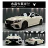Película para Cambio de Color de Coche en Colores como Rojo Rosa, Rosa Rosa, Amarillo Maíz, Gris Acero, Naranja Coral, Rosa Té con Leche Oolong, Autorreparable para Carrocería de Coche
