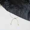 Tornozeleira Ajustável Simples Retro Osso de Cobra Deslizante para Mulheres, Moda de Nicho, Versátil, Sexy, Tendência, Não Desbota