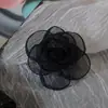 Artesanato DIY Flor Bordada à Queima Borda Flor Arte Flor Estilo Coreano Ornamento de Gaze Acessórios Acessórios para Roupas Quinze Peças Flores de Gaze Grampos de Cabelo de Neve Nenhum