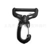 Fábrica 38mm plástico rotativo elástico gancho exterior montanhismo camping gancho fivela charme olho com ferro fancy camarão gancho fivela