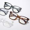 Montura de gafas de clavo de arroz cuadrada 2023 nueva anti-luz azul se puede combinar con lente plana para miopía tendencia coreana montura de gafas negra