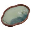 Bandeja Lótus de Vidro Begônia de Fábrica Bandeja de Chá Pequeno Vaso com Mesa de Bolhas Secas Bambu Conjunto de Chá de Alto Nível Bandeja de Armazenamento Mesa de Chá