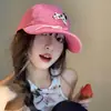 Gorra de Béisbol con Lazo para Perro para Mujer, Estilo Coreano Versátil para Cabeza Grande, Visera Ancha que Hace que la Cara Parezca Más Pequeña