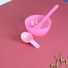 Punto No. 3 diámetro 8.8 alto 4cm rosa herramienta de ajuste de película de tres piezas tazón para ajuste de película de salón de belleza tazón para mascarilla