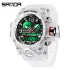 Sanda nuevo 3133 moda hombre estudiante joven reloj electrónico impermeable multifunción reloj venta al por mayor