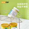 Prateleira de Armazenamento Multifuncional de Canto em Aço Inoxidável para Cozinha e Banheiro para Temperos e Artigos de Higiene Pessoal Caixa de Armazenamento de Bancada de Camada Dupla