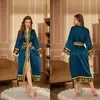 Nueva Bata de Manga Larga de Amazon Pijamas Transfronterizos para Mujer Primavera y Otoño Camisón Largo Bata de Baño Bata de Baño de Lujo Wp3373