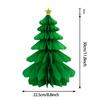 Sombrero de Papá Noel, árbol de Navidad, campana, adornos de panal, bandera navideña, abanico de papel, soporte para pastel de flores, adornos en espiral