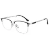 Armazón para Gafas de Hombre Negro Dorado de Lujo Ligero 32807Y Armazón para Gafas de Titanio Puro Ultraligero y Cómodo con Patillas Largas Flexibles Armazón de Titanio