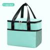 Bolsa de Piquenique Popular Transfronteiriça para Exterior, Bolsa Térmica Dobrável, Bolsa Transversal de Grande Capacidade para Caminhada e Acampamento