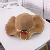 Nuevo sombrero de sol de paja con volantes para primavera y verano, estilo Joker Cereza, para ocio al aire libre, vacaciones, playa, venta al por mayor