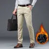 Pantalones Nuevos para Hombre 2026 Tendencia Versátil Forrados de Polar Holgados de Pierna Recta Estilo Coreano Pantalones Casual de Negocios