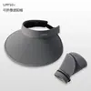 Sombrero de Sol para Ciclismo de Verano con Parte Superior Abierta Upf50+, Sombrero de Sol con Protección UV, Sombrero de Sol Plegable de Ala Ancha para Mujeres