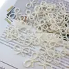 Abs Blanco Crudo Perla de Imitación Calado Lazo Grande Cuentas Sueltas Uñas Artísticas DIY Caja de Juguetes Funda de Teléfono Móvil Parche Decorativo Mayoreo
