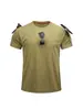Atacado do Fabricante Camiseta Tática de Secagem Rápida para Homens, Verão, Gola Polo, Gola Redonda, Manga Curta, Roupas para Esportes ao Ar Livre, Treinamento Militar, Treinamento Físico