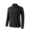 Sudadera jacket unisex de cachemir y seda con media cremallera 10A antibacteriana con estampado de logo, top casual, ropa para equipo corporativo