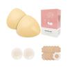 Almofadas de Seio de Silicone Auto-Adesivas Escovadas Dupla Face Transfronteiriças, Inserções Espessadas Impermeáveis Dupla Face, Almofadas para Seios Pequenos, Almofadas para Seios Femininos