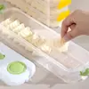 Caixa para Dumplings para Uso Doméstico, Caixa de Armazenamento para Freezer, Caixa Específica para Geladeira de Cozinha de Grau Alimentício para Classificação e Conservação de Dumplings e Wontons