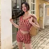 Traje de baño de dos piezas de nuevo estilo 2026 con pierna cuadrada para mujer, que disimula el abdomen y estiliza, adecuado para vacaciones en la playa y aguas termales [Disponible para Dropshipping]