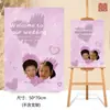 Placa de Boas-Vindas para Noivado, Placa Guia de Casamento, Fotos da Infância do Noivo e da Noiva, Sinalização de Direção Personalizada
