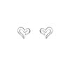 Aretes de Corazón con Aguja de Plata 925 para Mujer Diseño Nicho Perforación de Oreja 2025 Nuevos Aretes Pequeños y Frescos Aretes