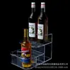 Estante para Bebidas Acrílico Multicapa, Estante Transparente de Tres Niveles para Exhibición de Vino, Estante para Cerveza, Estante de Vino Escalonado para Vino Espumoso