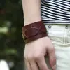 Joyería Popular de Venta Caliente para Exportación Europea y Americana, Pulseras de Cuero de Vaca Tejidas a Mano, Pulseras del Mismo Estilo para Hombres y Mujeres