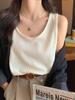 Chaleco Camisola para Mujer para Usar Fuera de un Traje, Nuevo Estilo Verano 2026, Top Simple sin Mangas de Corte Holgado para el Trayecto al Trabajo
