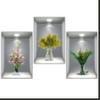 Pegatina de pared con marco de fotos 3D de simulación de flores y plantas verdes, para dormitorio, sala de estar, TV, fondo, autoadhesiva