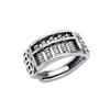 Anillo de Cuentas de Ábaco de la Suerte Chiba Taiyin para Hombre y Mujer, Dinero Rodante, Personalidad Retro, Anillo de Apertura, Decoración de Transportador