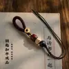 Llavero Semi-Terminado de Cuerda Tejida a Mano Accesorios para DIY, Colgante de Joyería de Cuerda Trenzada Estilo Retro Chino, Artesanías Estilo Tíbet