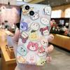 Urso Astronauta Morango Desenho Animado Fofo adequado para Capa de Celular iPhone 13 Apple 14 Personalizado Criativo 15 Cobertura Total Macio