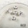 Decoraciones Brillantes para Uñas con Acabado, con Pedrería de Cristal de Alta Calidad con Forma de Huevo de Paloma, Pedrería con Forma de Azúcar Hielo y Pequeños Accesorios para Uñas Portátiles