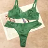 Amazon Lencería Satinada con Bloques de Color y Encaje Estilo Lujo Ligero Francesa Sexy Ultra-Delgada Transparente que Hace Ver más Pequeño Conjunto para Mujeres con Busto Grande