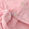 Gorro Secador de Pelo de Coral de Color Liso, Absorbente, Secado Rápido, Suave y Amigable con la Piel, Adecuado para Adultos y Niños, Personalizable, Directo de la Fábrica Fuente