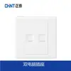 Tomada Interruptor Chint Tipo 86 Painel NEW7 Cinco Furos Duas Três Inserções Cinco Furos Cinco Furos Simples Aberto Duplo Aberto Triplo Aberto