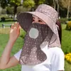 Sombrero de Protección Solar a la Moda para Ciclismo y Trabajo Agrícola, Sombrero de Sol con Protección para Cara y Cuello, Sombrero de Cara Completa para Recolección de Té de Verano, Nuevo Modelo 2026 para Mujeres