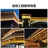 Luces lineales para exteriores ingeniería impermeable a todo color paisaje puente pared exterior contorno iluminación lineal led barra de luz dura